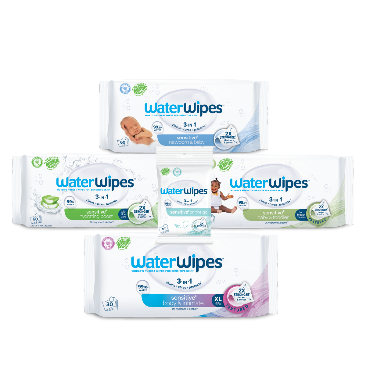 Sensitive+ On the Go Wipes