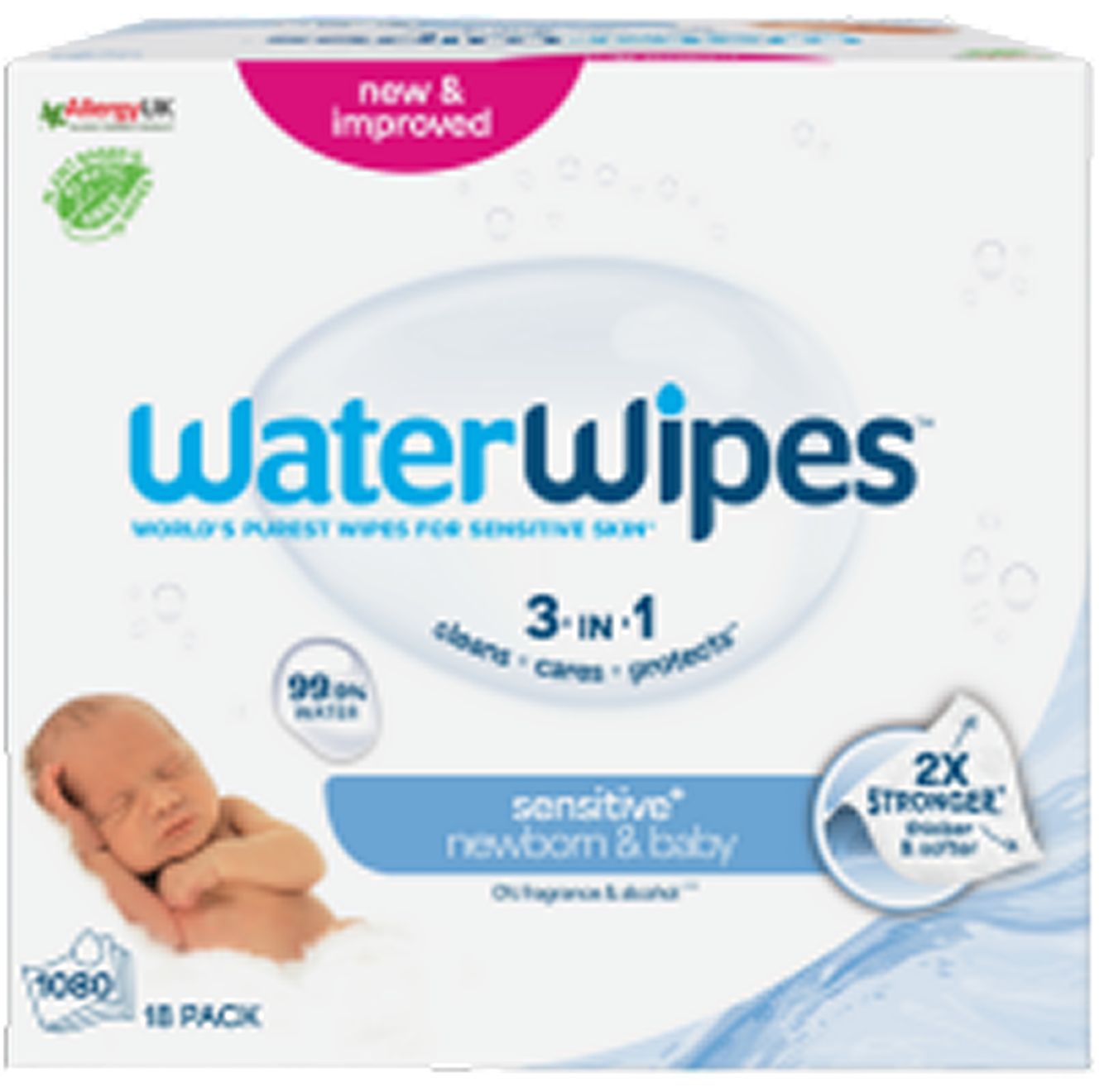18 Pack x 60 Wipes (1080 wipes total)