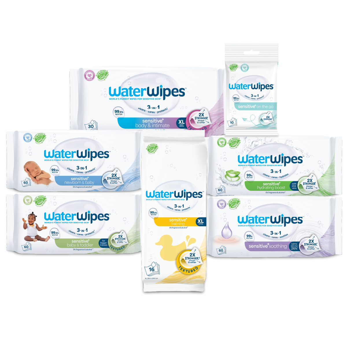 Sensitive+ On the Go Wipes