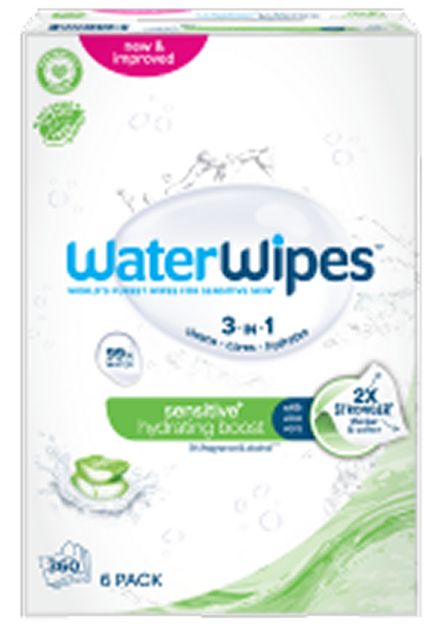 6 Pack x 60 Wipes (360 wipes total)